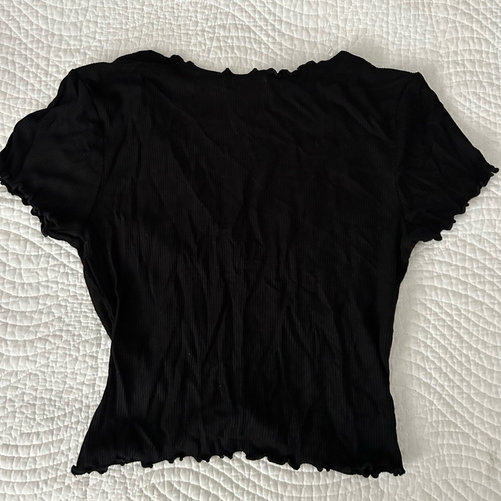 NEW Bozzolo • Ribbed Ruched Crop Top - Picture 4 of 4